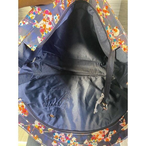 Vera Bradley Womens 22178-J83 Tote Bag Blue Floral Square Lightweight Zipper - Picture 5 of 8